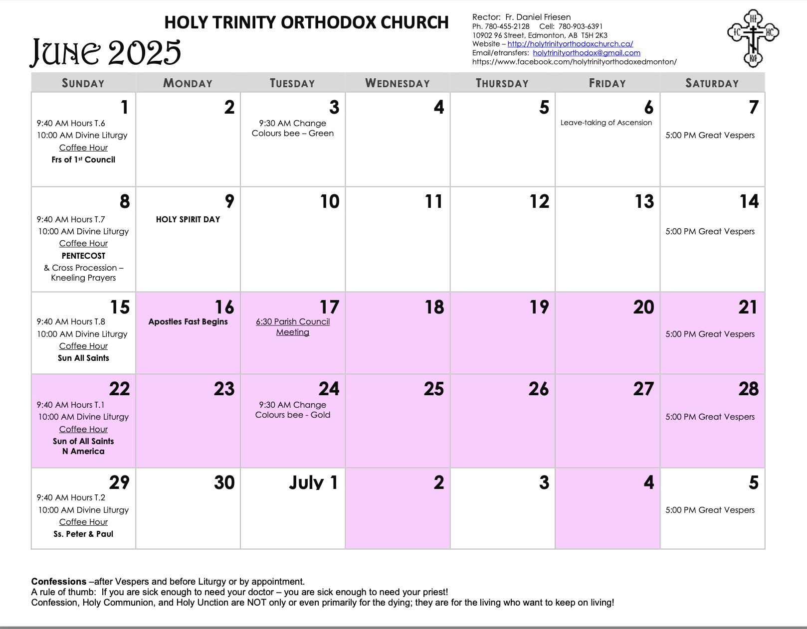 June 2025 Calendar